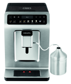 KRUPS Evidence, Krups, Machine à café à grains, 14 recettes café et latte, Carafe à lait, KRUPS EA894T10