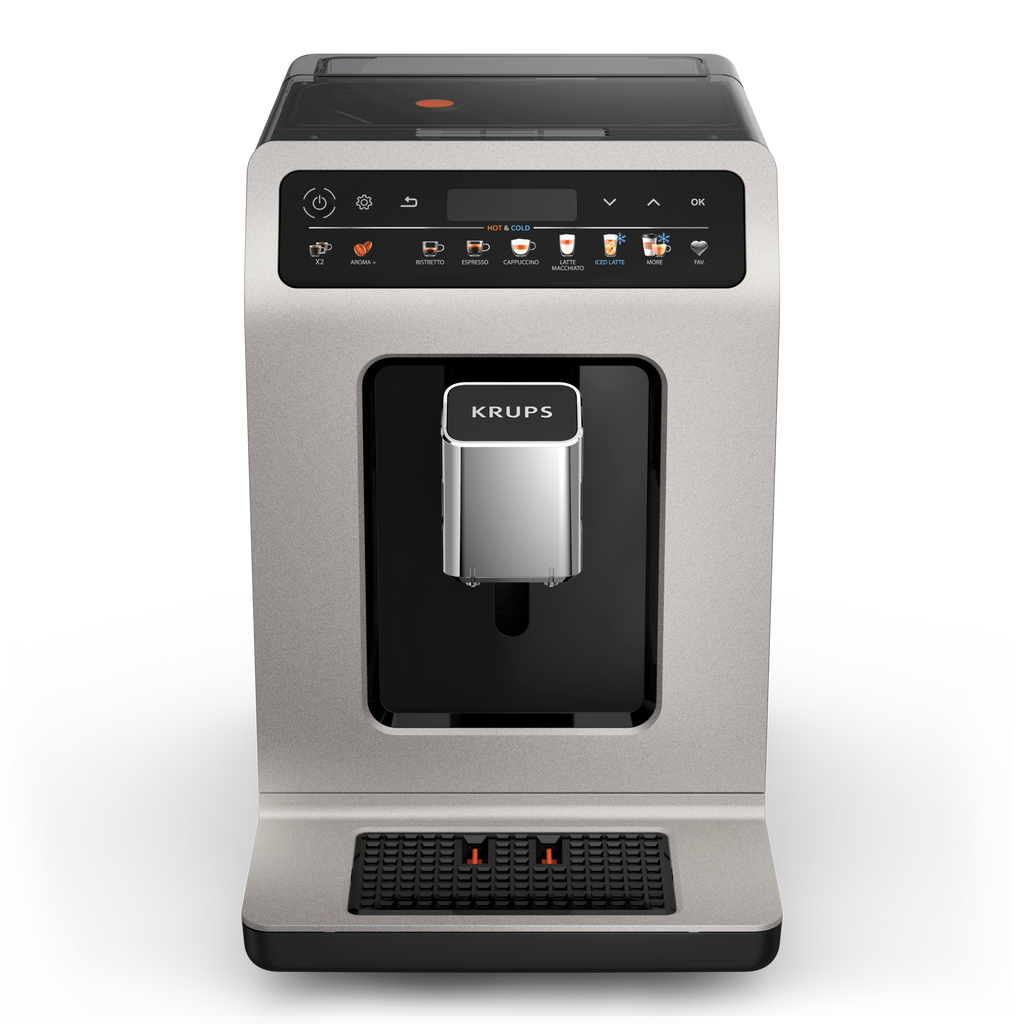 KRUPS Evidence Hot &amp; Cold, Machine expresso automatique, 18&nbsp;recettes chaudes et froides, KRUPS EA898DF1
