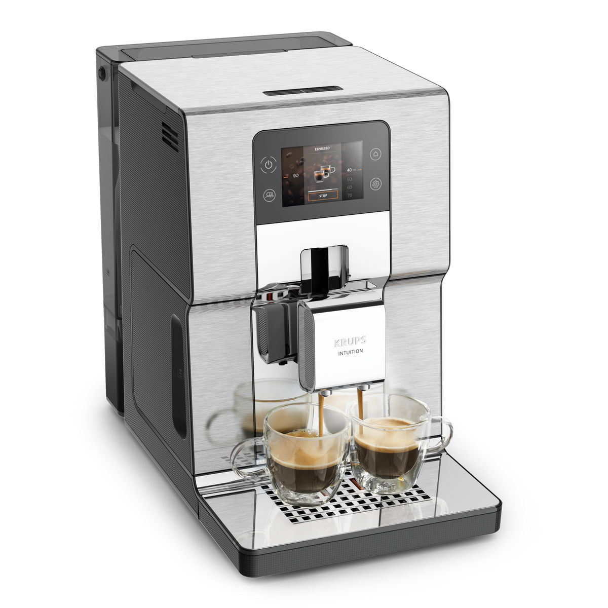 KRUPS Intuition Expérience+, Machine à café à grain, 21 boissons, Ecran tactile, KRUPS EA877D10