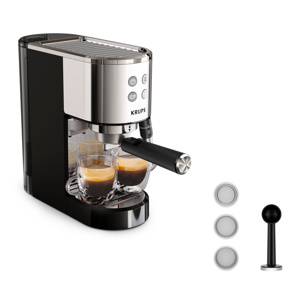 KRUPS Virtuoso +, Cafetière expresso à pompe, KRUPS XP444C10
