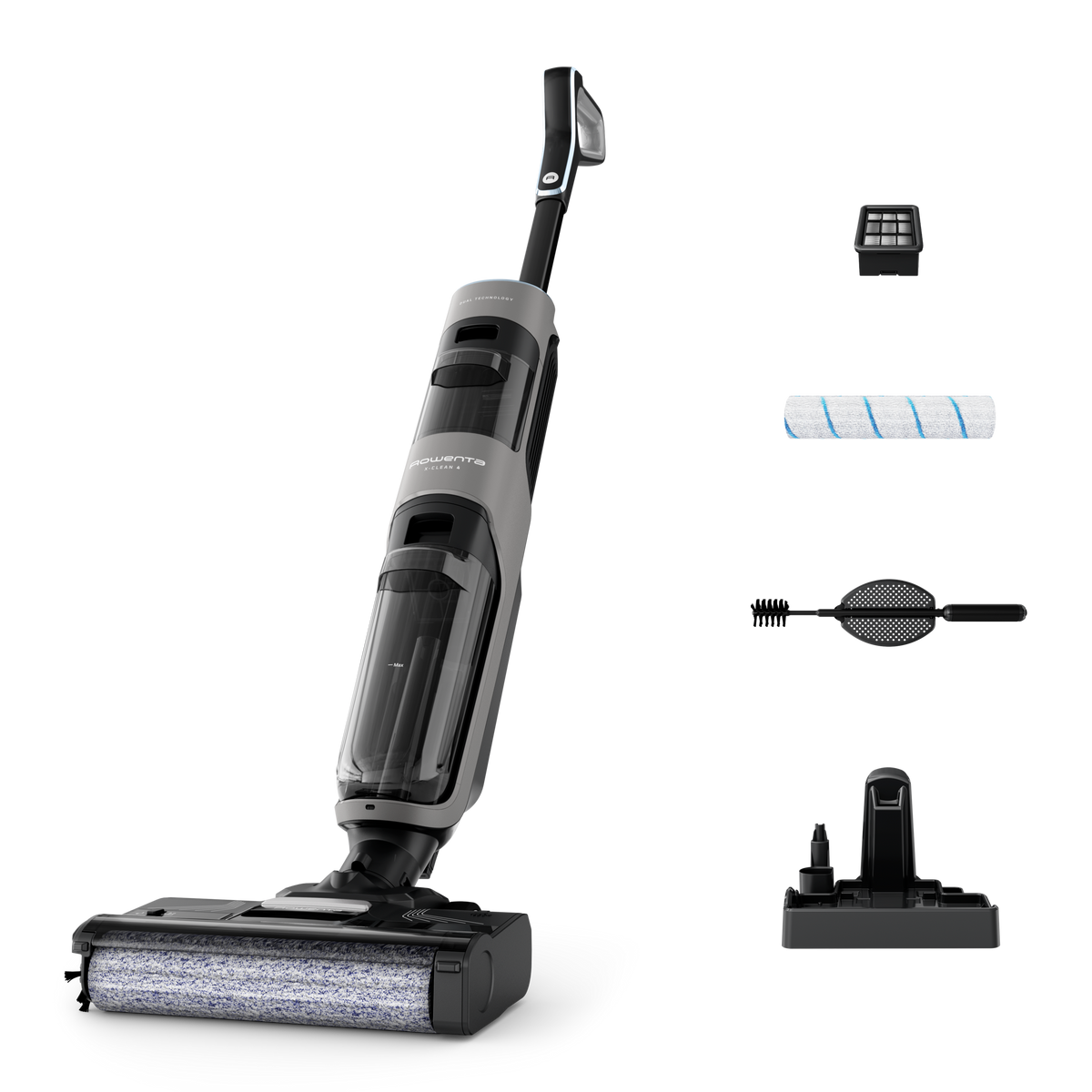 X-Clean&nbsp;4, Aspirateur laveur sans fil, Aspiration et lavage simultanés pour gagner du temps
