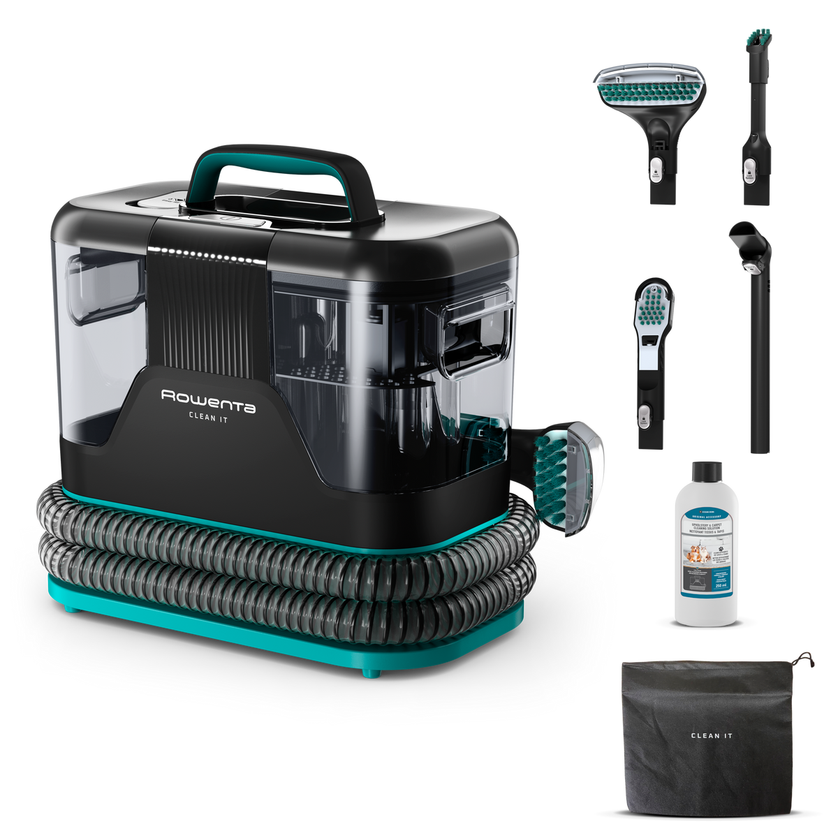 Clean It, Shampouineuse Détacheur, 750W, Polyvalent, Tous textiles