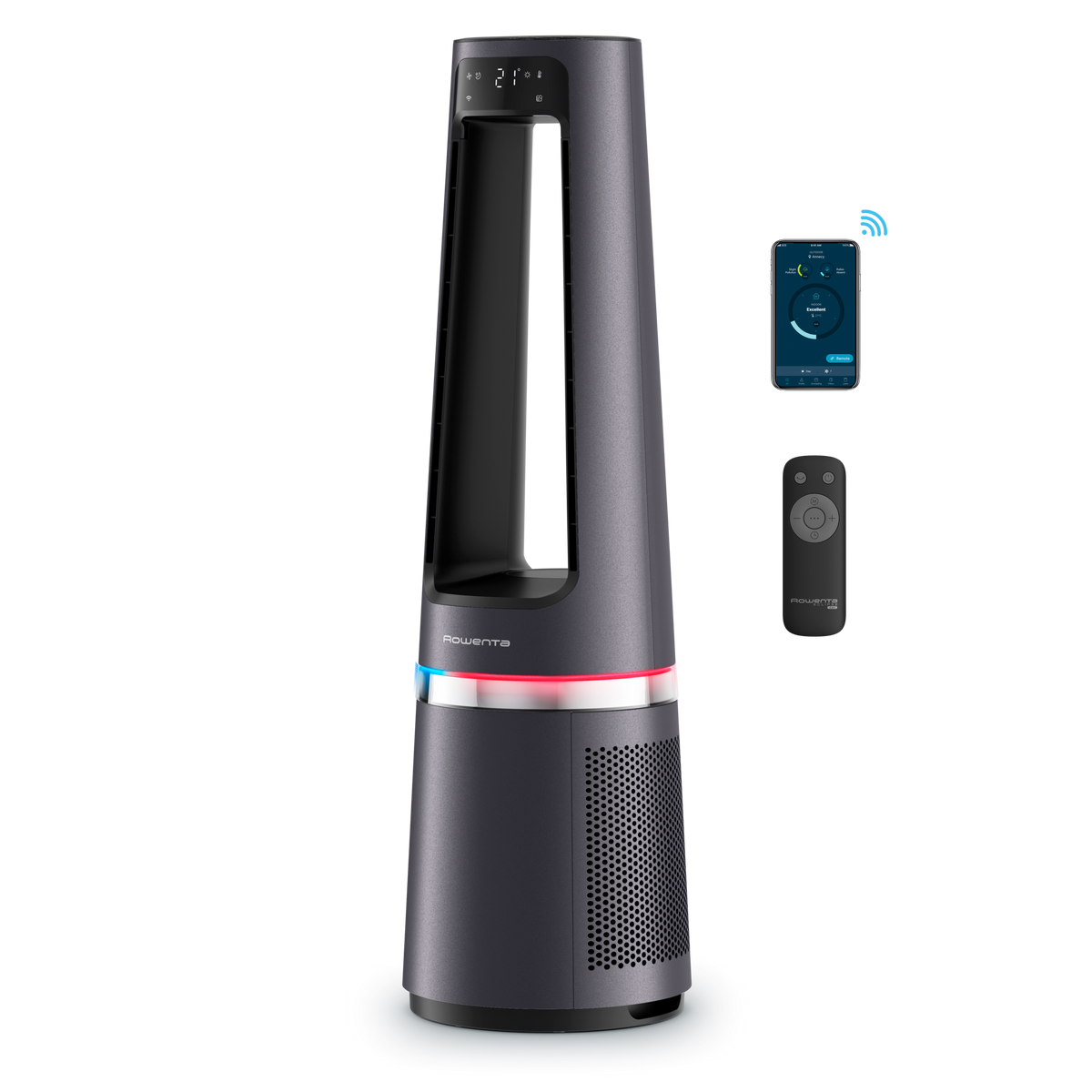 Eclipse 3-en-1 Connect, Purificateur Chauffage Ventilateur, Puissant, 32dB
