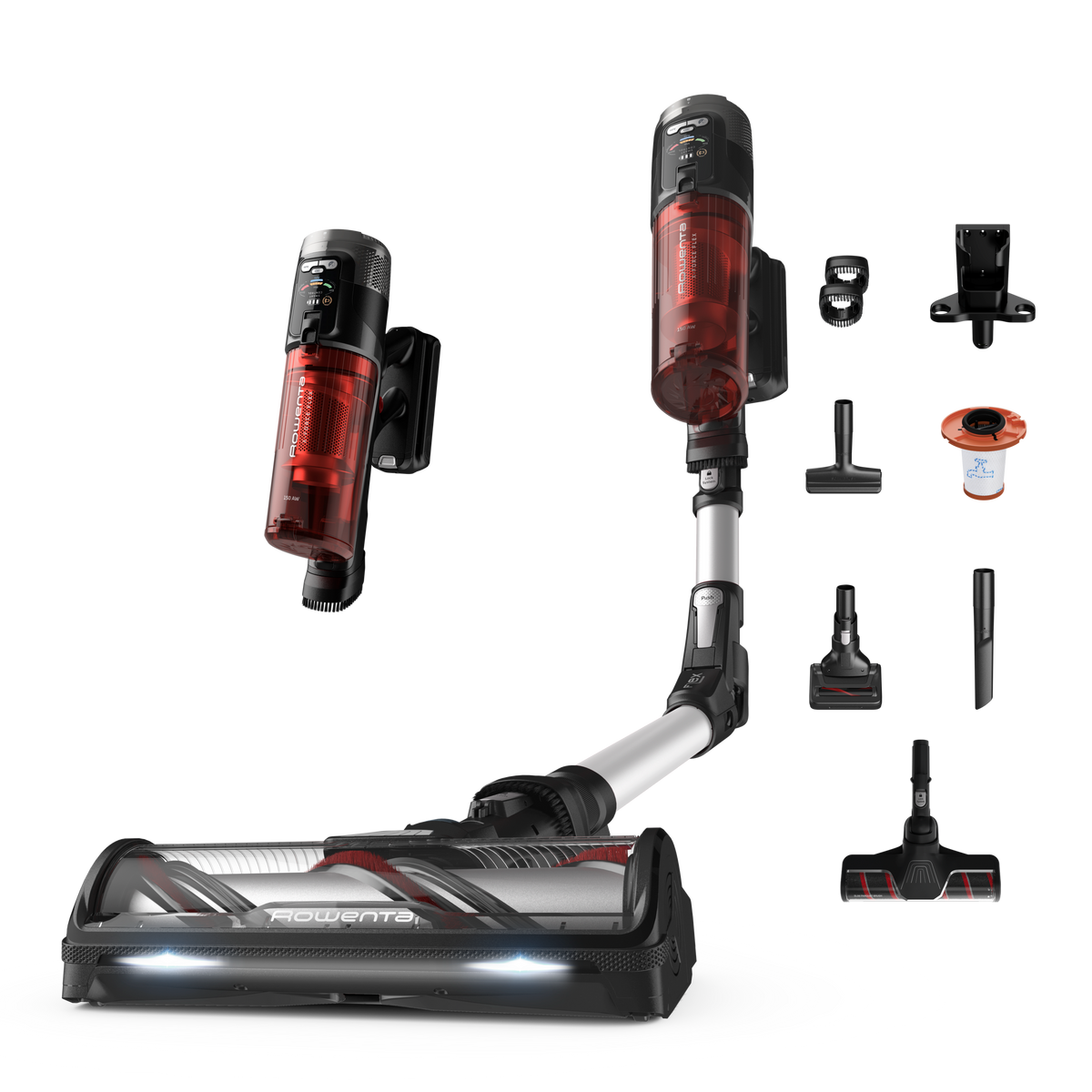 X-Force Flex 13.60, Aspirateur balai sans fil, 150 AW, 60 min, Kit complet animal