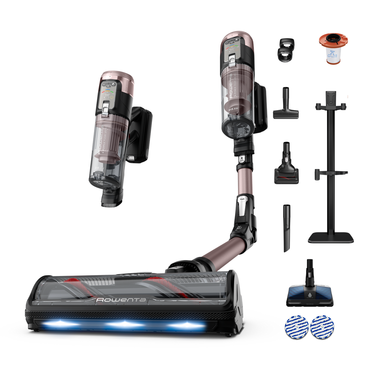 X-Force Flex&nbsp;16.60 Aqua, Aspirateur balai sans fil, 315&nbsp;AW, 120 min, Tête Lavante