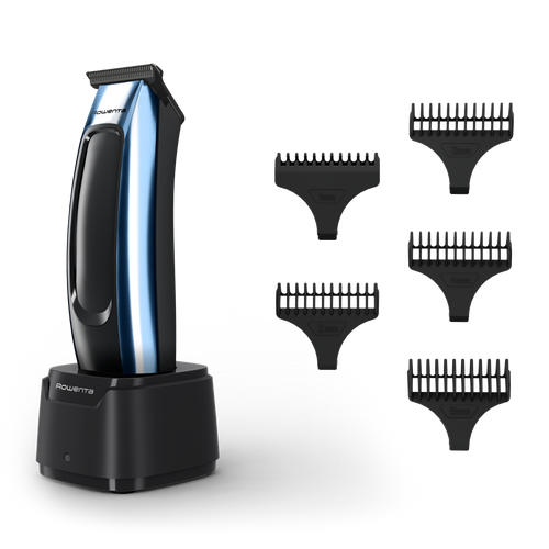 Barber Experience, Tondeuse de finition pour homme, Lame en T, Revêtement DLC