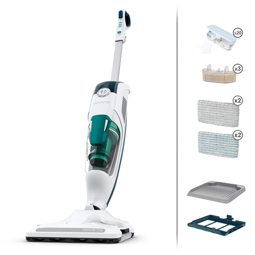 Clean &amp; Steam Revolution, Nettoyeur Vapeur, 2-en-1, Tous Types de Sols, Diffuseur