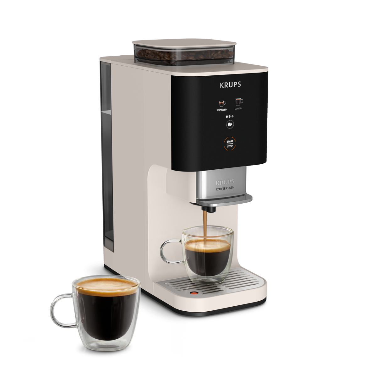 KRUPS Coffee Crush, Machine à café à grains, ultra compacte, KRUPS SA4001E0