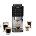 KRUPS Coffee Crush Experience, machine à café à grains, ultra compacte, recettes froides et lactées, KRUPS SA403BE0