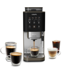 KRUPS Coffee Crush Experience, machine à café à grains, ultra compacte, recettes froides et lactées, KRUPS SA403BE0