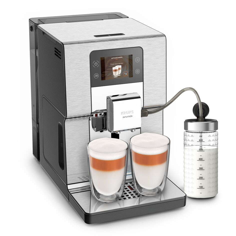 KRUPS Intuition Expérience+, Machine à café à grain, 21 boissons, Ecran tactile, KRUPS EA877D10