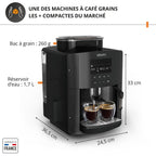 KRUPS Essential, Machine à café à grains, Ecran LCD, Buse vapeur pour cappuccino, KRUPS EA815070