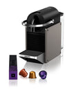 KRUPS Pixie Redesign Nespresso, Machine à café à capsules, Titane, KRUPS YY5290FD