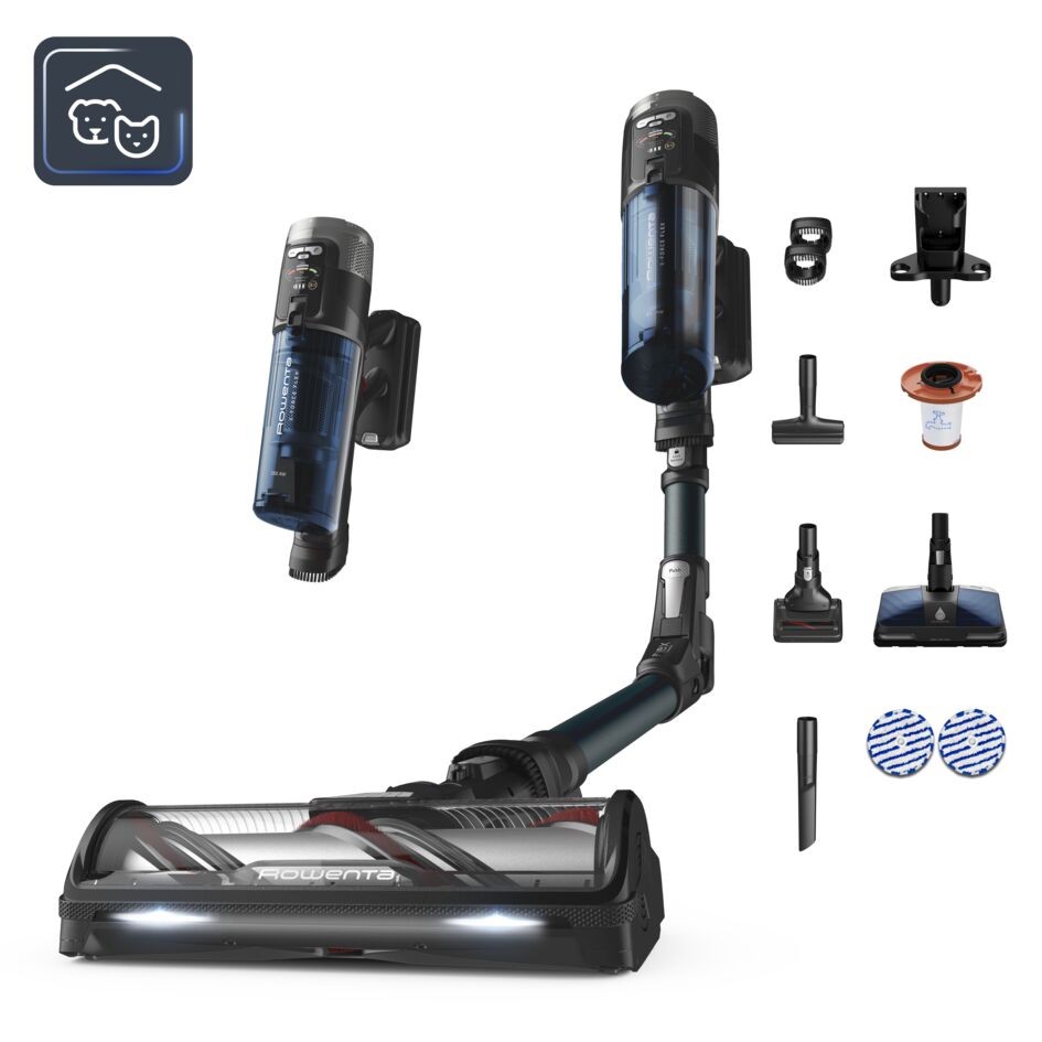 X-Force Flex 13.60, Aspirateur balai sans fil, 150 AW, 60 min, Tête aqua