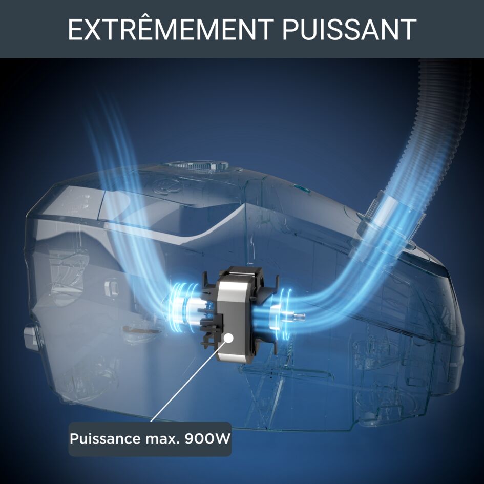 G-Force Silence, Aspirateur Traîneau, 900 W, Silencieux