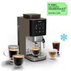 KRUPS Coffee Crush Experience, machine à café à grains, ultra compacte, recettes froides et lactées, KRUPS SA403BE0