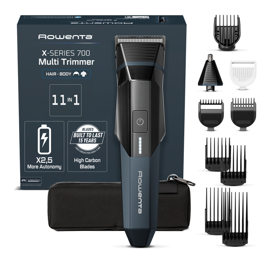 X-Series 700, Tondeuse multifonction 11-en-1, Lames en acier inoxydable carbone auto-affûtantes